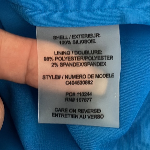 Alice + Olivia Rhi Tiered Hem Tank Dress in Ladybug Garden Blue and White Size L - Picture 12 of 13